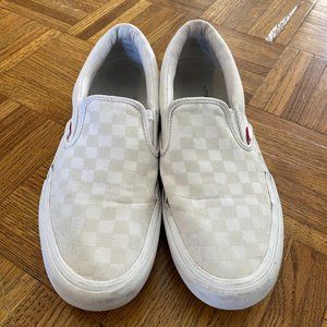 Vans Slip-On Pro Reflect White Skate Shoes